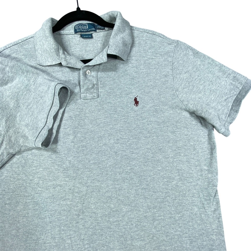 Vintage Polo Ralph Lauren Shirt Mens XL Grey‎ Classic Fit Golf All Cotton Preppy